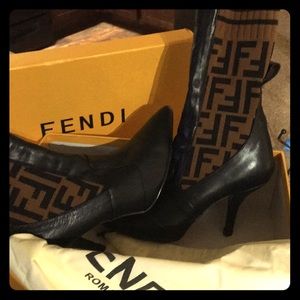Fendi Fendi Fendi Leather Ankle Boots